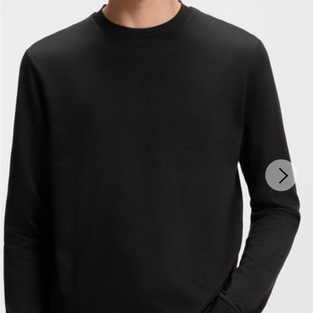 Boss Men's Charcoal Long Sleeve Tee
